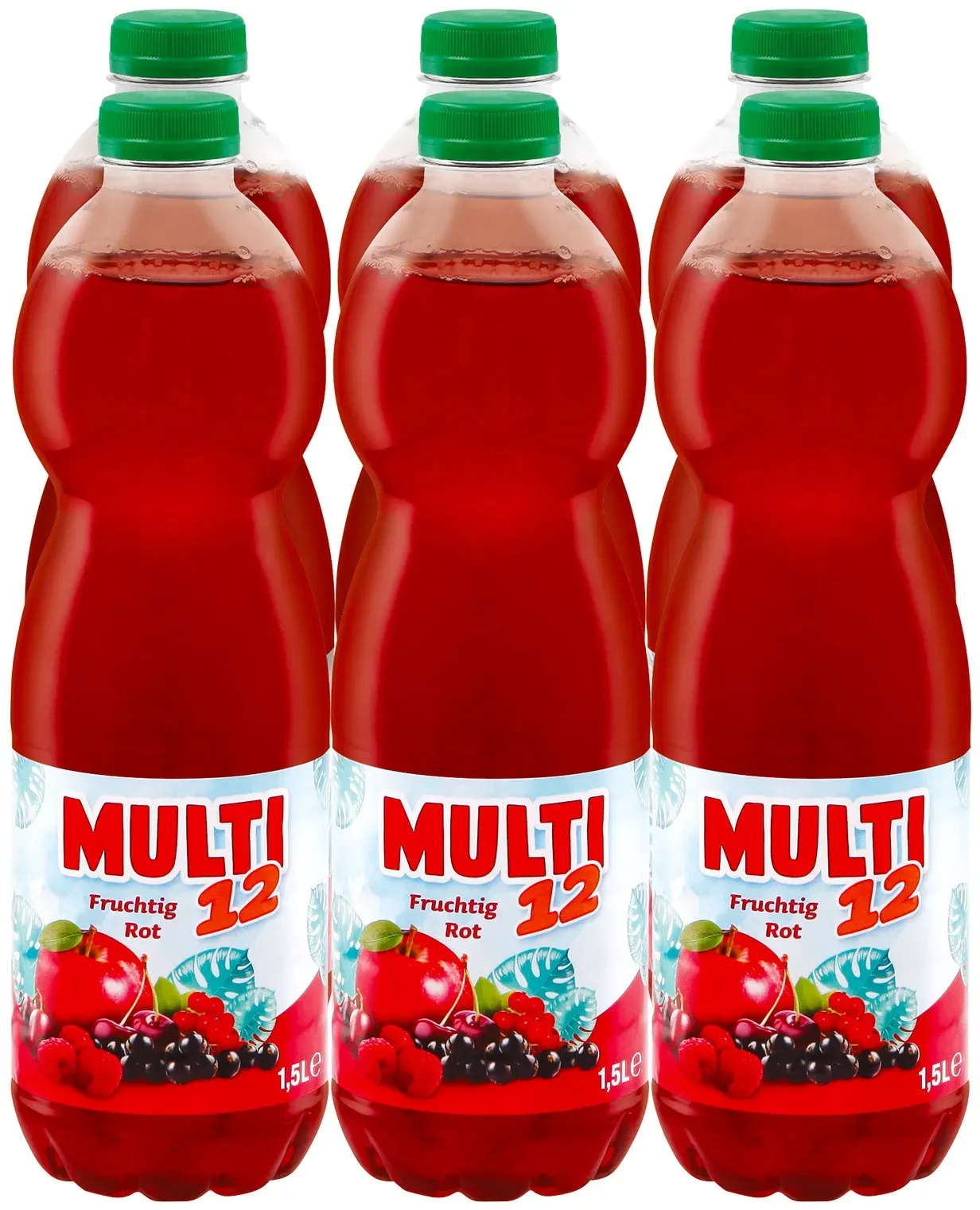 Multi 12 Fruchtig Rot 1,5 Liter, 6er Pack