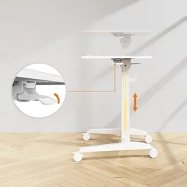 SENSE7 Schreibtisch Höhenverstellbar Weiß