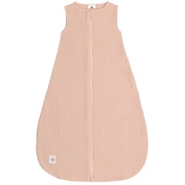 Lässig Sommerschlafsack ohne Ärmel Muslin Baumwolle GOTS zertifiziert unisex/Muslin Sleeping Bag powder pink, 86/92