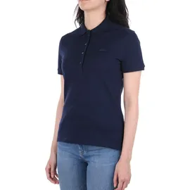 Lacoste Stretch Cotton Piqué Kurzarm-poloshirt - Marine 40