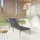 furnicato Sonnenliege 195 x 60 x 53-95 cm Grau/Braun
