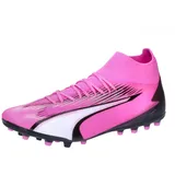 Puma Men Ultra Pro Mg Soccer Shoes, Poison Pink-Puma White-Puma Black, 45 EU