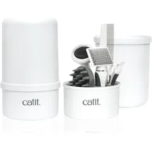 Catit Bürsten-Set Pflegekamm/Zupfbürsten/Nagelknipser 1 Stück Weiß One Size