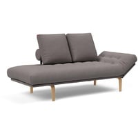 INNOVATION LIVING Schlafsofa Rollo Bow Stoff Grau Grey