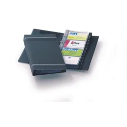DURABLE Visitenkarten-Ringbuch anthrazit