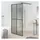 vidaXL Duschwand für Walk-in Dusche 118x190 cm Dunkles Sicherheitsglas