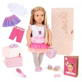 Our Generation Thea 46 cm Mode-Starterpuppe mit Schleifenmotiv