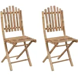 vidaXL Klappbare Gartenstühle 50 x 42 x 92 cm weiß 2 St.