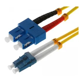 helos LWL Patchkabel LC/SC Duplex 9/125μm OS2 gelb