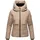 Navahoo Damen Winterjacke mit Fleece-Innenfutter und Kapuze Liebesküken XIV Taupe Grey Gr. S - S