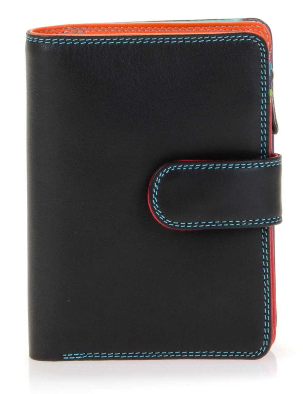 mywalit - leder damen Geldbörse - Large wallet /Zip purse - 229-4 - Black Pace