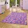 Snapstyle Kinder Spiel Teppich Schmetterling Lila 200x300cm