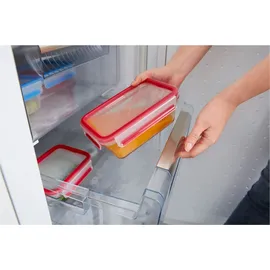Emsa Frischhaltedose rechteckig rot 16,7 cm x 22,6 cm x 7 cm 1,1 l 4-teiliges Set