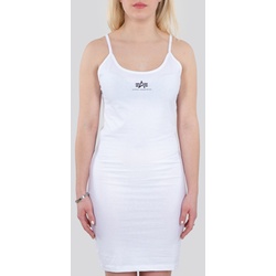 Alpha Industries Basic Small Logo Dames jurk, wit, S Voorvrouw