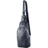 COLLEZIONE ALESSANDRO Brusttasche Betty echtes Leder, viele Fächer von - blau