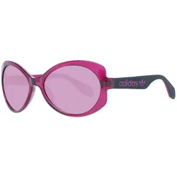 adidas Damen Sonnenbrille Schmetterlings-Brille Gradient-Brille UVA & UVB Schutz Filterkategorie 2 Urlaubs-Brille EW3542 Violett - One-Size