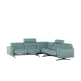 Stressless Eckcouch Leder 2-Sitzer türkis/petrol