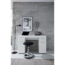 trendteam Schreibtisch Amanda Weiß Hochglanz