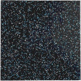 TRENDY SPORT Bodenmatte Rubber Flooring Fora schwarz/weiß/blau 2 cm