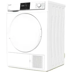 Sharp KD-HHB8S8PW3-DE Wärmepumpentrockner/A+++ / 8 kg / 15 Trockenprogramme / Weiß [Energieklasse A+++]