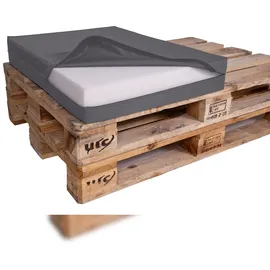 TexDeko Palettenkissen 60 x 80 x 12 cm grau 1 St.