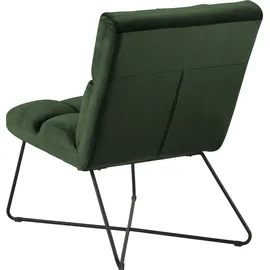 Actona Loungesessel Velours 86 x 62 x 90 cm waldgrün