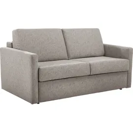 PLACES OF STYLE Schlafsofa Goldpoint 162 cm, Dauerschläfer, Liegefläche 120/200cm,«, 2-Sitzer mit Bettfunktion, Bonell-Federkernmatratze braun