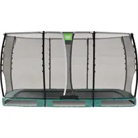 EXIT TOYS Allure Classic Bodentrampolin 214 x 366 cm inkl. Sicherheitsnetz Grün