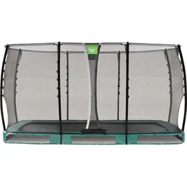 EXIT TOYS Allure Classic Bodentrampolin 214 x 366 cm inkl. Sicherheitsnetz Grün