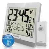 Technoline WS 8119 20,7 cm silber/weiß