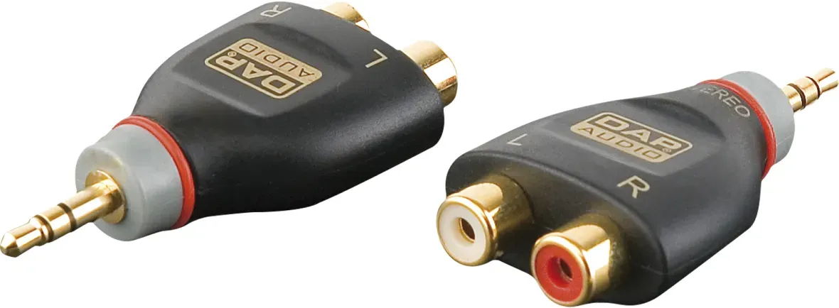DAP XGA17 - mini-jack/M stereo to 2x RCA/F