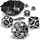 enhance gaming Enhance Tabletop Collectors Edition 7pc Metal Dice Set Black