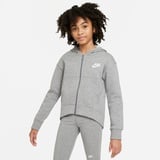 Nike G NSW Club FLC FZ Hoodie LBR Sweatshirt, Carbon Heather/White, XL - Grau,