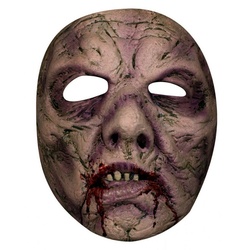 Horror-Shop Zombie-Kostüm Halloween Zombie Horror-Maske beige|lila|rot