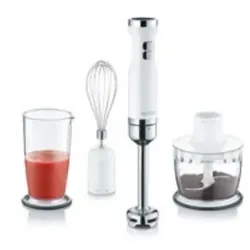 Graef HB501EU Mixer 0,7 l Pürierstab Edelstahl, Weiß