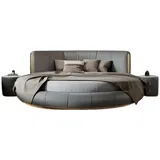 Xlmoebel Rundbett Graues Rundbett von XLMOEBEL mit elegantem Design (1-tlg), Made in Europa grau