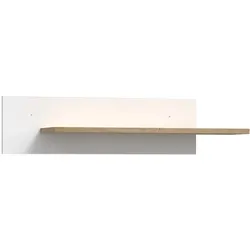 Wandregal FORTE "Wandboard", weiß (artisan eiche, weiß), B:101cm H:23,6cm T:21,9cm, Spanplatte, Regale, vielseitig einsetzbar, einfache Montage