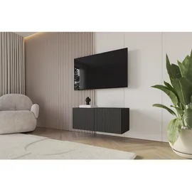 altdecor NOA-2 Lowboard 100 cm x 40 cm x 40 cm Schwarz Holz