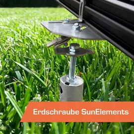 sunelements Erdschraubenfundament 4.4 für SunGarden mit 8 Erdschrauben