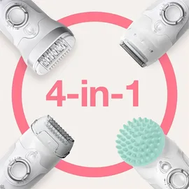Braun Silk-épil 9 9-865 weiß/silber