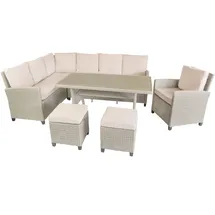 BellaVista Prato Dining-Loungeset bicolor beige/grau