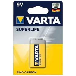 VARTA Superlife 9V. Zinkkohlenstoff. pro Einheit. (hängendes Paket) WEISS No Size