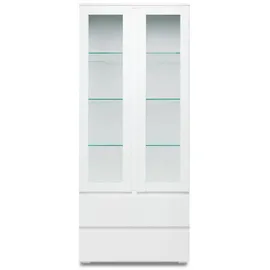 Die Möbelfundgrube Vitrine INGAMAR 50 80 x 0 x 0 cm Weiß