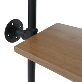 Mendler Raumteiler 203 x 100 x 20 cm Braun