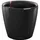 LECHUZA Classico LS 28 Komplettset Ø 28 x 26 cm schwarz hochglanz