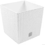 DRTS170L-S449 Weißer Rattan-Blumentopf für Gartenblumen