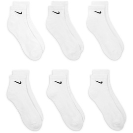 Nike Everyday Cushioned Knöchelsocken 6er Pack weiß/schwarz 42-46