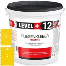 LEVEL PLUS Fertig Fliesenkleber 25 kg weiß + 2 St. Zahnspachtel