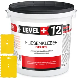 LEVEL PLUS Fertig Fliesenkleber 25 kg weiß + 2 St. Zahnspachtel