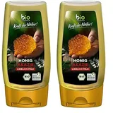 biozentrale Bio Akazienhonig | 350 g Bio Honig aus weißen Blüten der Akazie| Ideal als Brotaufstrich Bio & Honig für Tee | Wabenhonig Alternative (Packung mit 2)